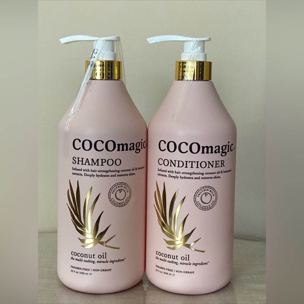 Cocomagic Shampoo & Conditioner 32 fl Oz Protein Rich Coconut Oil Paraben Free